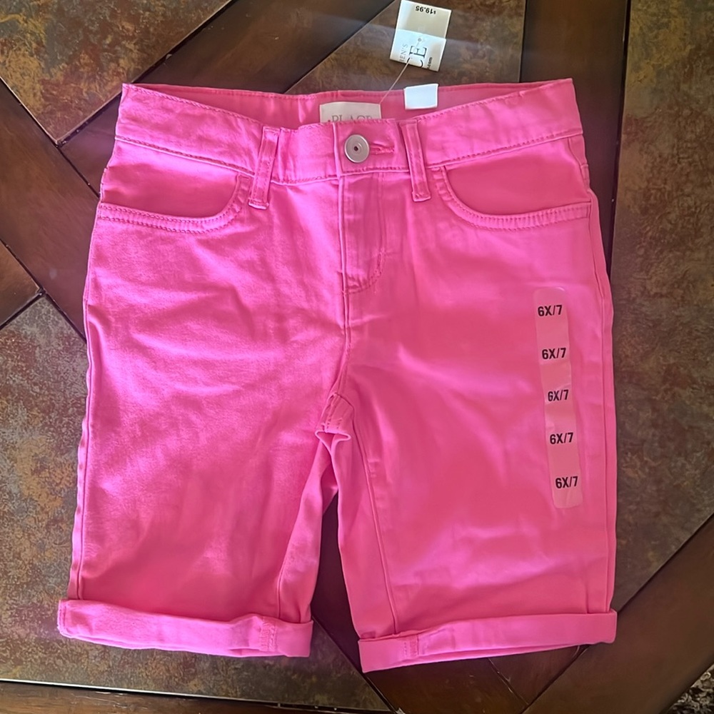 Brand new pink shorts size 6x/7
